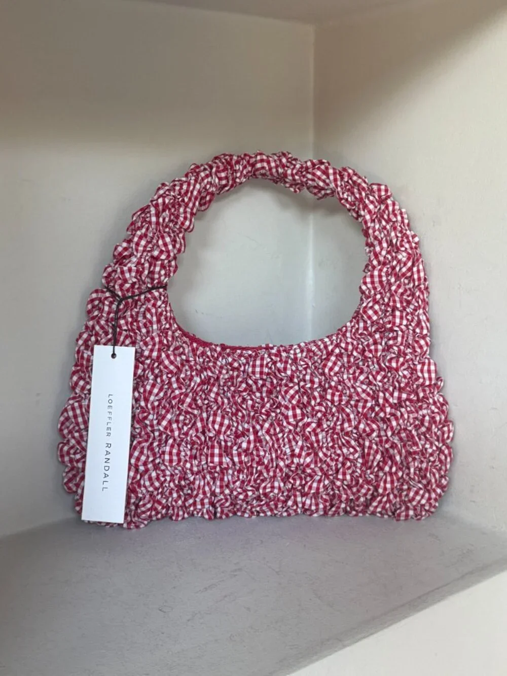 Loeffler Randall Smocked Mini Hobo Bag NWT $295